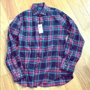 Men’s Slim Fit Plaid Buttondown Shirt